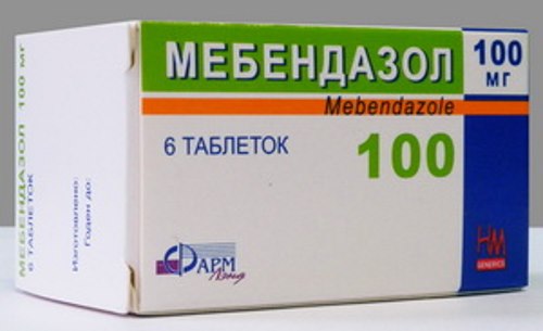 Мебендазол таблетки